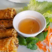 7. Imperial Roll / Chả Vn · Crispy fried rice roll with pork, mushroom, glass noodle, taro