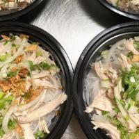32. Chicken, Rice Noodle / Phở Gà Xé · Large size only.