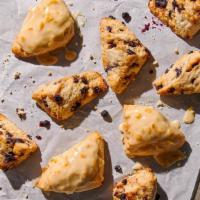 Mini Scone Variety Pack · 180 Cal. Nine freshly baked mini scones, made with 6 Blueberry, and 3 Orange. Allergens: Con...