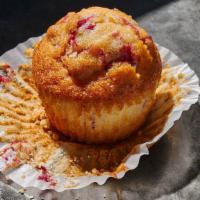 Cranberry Orange Muffin · 530 Cal. Freshly baked muffin made with orange peel and whole cranberries, topped with turbi...