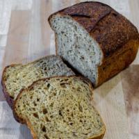 Country Rye Bread · Mild sourdough Rye loaf with caraway, molasses. Perfect for grilled cheese, Reuben sandwiche...