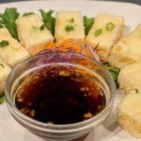 Agedashi Tofu · Vegetarian. Fried tofu, green onion in chef's special sauce.
