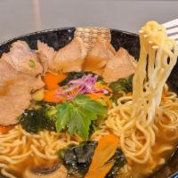 Ramen Noodle Soup · Ramen Noodle Soup with Vegetables and Choice of Protein.