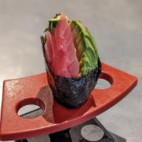 Maguro Temaki · Red Tuna. Cucumber and Avocado.