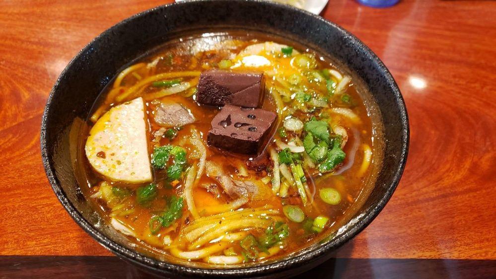 32. Seafood Noodle Soup / Hu Tieu Hai San · Shrimp, squid, fish ball, fish cake, crab stick and rice noodle. (Soup).