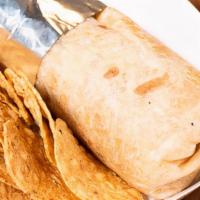 Beans & Cheese Burrito · Flour tortilla with refried beens and cheese.