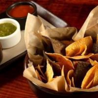 Chips y Salsas · Comes with 3 house-made salsas