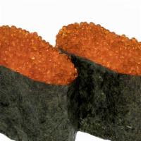 Tobiko Nigiri · Flying fish egg.