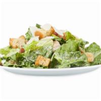 Caesar Salad · Freshly chopped lettuce, red onions, diced red tomatoes, bell peppers, Caesar dressing and E...