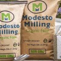 Modesto Milling Starter Crumble Non-Corn or Soy · 10 lb. Organic starter grower crumble non-soy or corn 22% protein. Chicken.