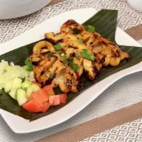 Grilled Squid · Grilled squid with soy-garlic tropical marinate