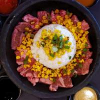 American Wagyu · Comes With Rice Or Udon, Garlic Butter, Corn, Green Onion, And Wagyu