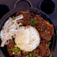 Short Rib Bowl · Comes With Rice Or Udon, Onion, Green Onion, Sesame Seeds, And 2 Pieces Of Ribs