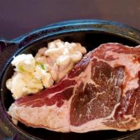 Ribeye Steak · Cook With Garlic Butter And Comes With Horseradish.