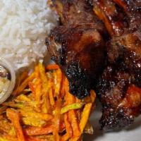 BBQ BACK RIBS-OKOY Meal · Baby Back Ribs BBQ and OKOY VEGGIE Meal with rice and sweet tangy sauce included