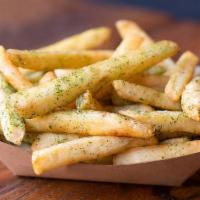 Fries · Thin-cut Idaho russets tossed with our seasoned salt