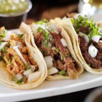 Al Pastor Taco (Grilled Pork) · Fresh grilled pork on tortilla, onions, reddish, cilantro, lemon and chef's salsa. Make it a...