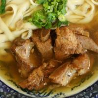 C4. Braised Pork Rib Noodle Soup · 紅燒排骨面