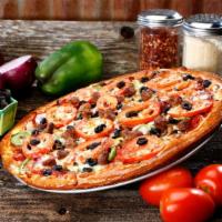 Yard Sale (Everything in the House!) · Italian sausage, pepperoni, salami, black olives, fresh mushrooms, green peppers, red onions...