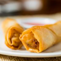 Veggie Spring Rolls (4) · With sweet & sour sauce.