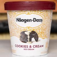Haagen Dazs Cookies and Cream · 1 pint.