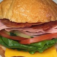 20. Ham & Bacon Croissant Sandwich · 