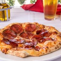 Pepperoni Pizza Regular · Traditional Pepperoni pizza, 10