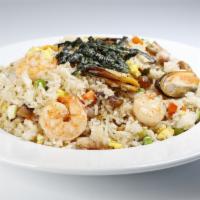 JR1. Toppu Combo Fried Rice · Most popular. Shrimp, mussels, scallops, squids, pork belly, beef, chicken, vegetables, egg,...