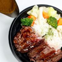 CR2. Beef Steak Curry Rice · 