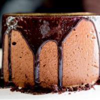 Chocolate Mousse Cake · Famous chocolate mousse cake with melted chocolate in the middle.