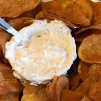 Chips & Onion Dip · Kennebec housemade potato chips, French onion dip.