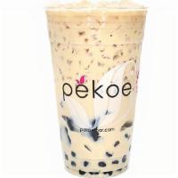Pekoe Special · House blended earl grey with pekoe milk cream. Topped with honey black pearls and silky gras...