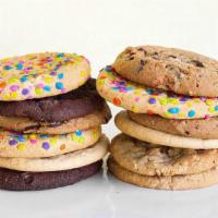 1 Dozen Freshly Baked Cookies · Cookie options: chocolate chip, double chocolate chip, butter sugar, snickerdoodle, white ch...