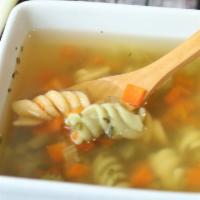 Low Fat Chicken Noodle Soup (16 Oz.) · The same delicious flavors of a homemade chicken broth with noodles, without the excess fat....