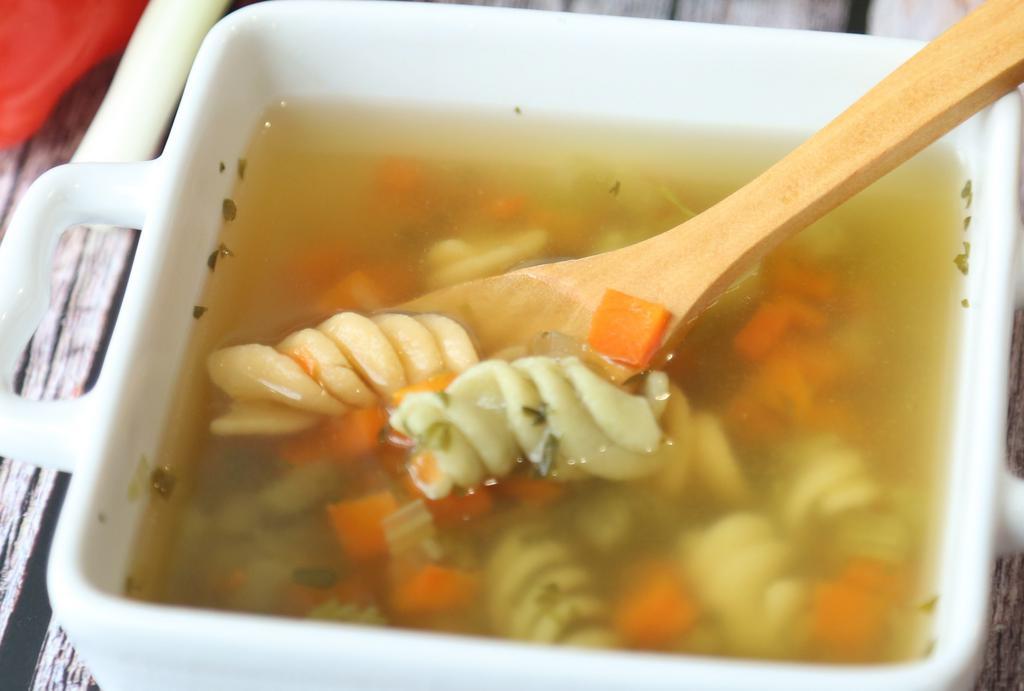 Low Fat Chicken Noodle Soup (16 Oz.) · The same delicious flavors of a homemade chicken broth with noodles, without the excess fat. This healthy option is both filling and light. Tender shredded chicken, perfectly cooked noodles and flavored with parsley and celery, this noodle soup is a perfect addition to your order.