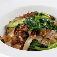 Pad See-Ew · Your choice of meat sauteed wide rice noodles, garlic, broccoli, egg in black bean sauce.