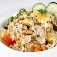 Thai House Fried Rice · Choice of meat sauteed with fried rice, egg, onion and tomatoes.