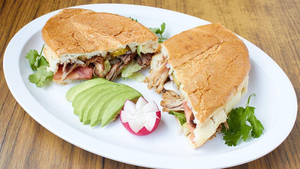 Torta Mexican Sandwich · Your choice of meat with cheese, lettuce, tomato and salsa.