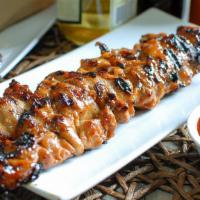 Chicken Bbq (Each) · Sweet, salty, a tad spicy Filipino-style Kebob, thin sliced Chicken marinated in Filipino-st...