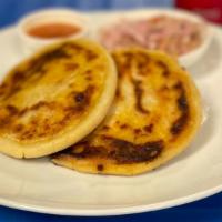 Special · Please choose from 1 of our 2 options. Our cheese pupusas are stuffed with monterey-jack. Ou...