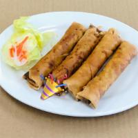 A3. Vietnamese Fried Egg Rolls (4)/ Chả Giò · Come with fish sauce