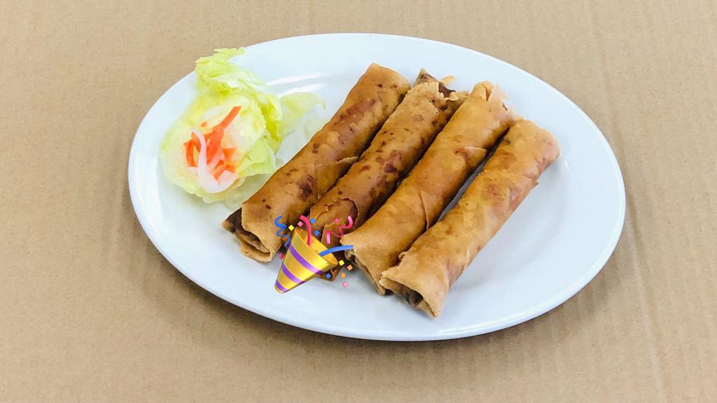 A3. Vietnamese Fried Egg Rolls (4)/ Chả Giò · Come with fish sauce