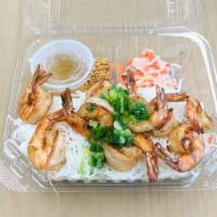 36. Grilled Shrimp over Vermicelli / Bún Tôm Nướng · 