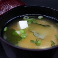 MISO SOUP · shinshu koji miso soup with tofu & wakame