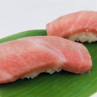 TORO | bluefin tuna belly  · 2 piece toro nigiri