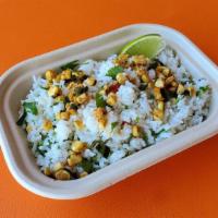 Cilantro Cumin Rice · A Rockin' Delicious accompaniment to our food!  Jasmine rice, cumin, cilantro and garnished ...