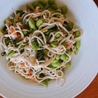 Stir Fry Mustard Green with Bean Noodle (雪菜毛豆炒干絲) · Vegan, 雪菜毛豆炒干絲