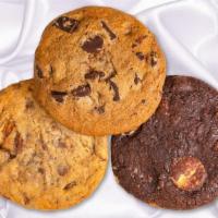 Chocolatey Treats Box · A variety of these freshly baked gourmet cookies:. Chocolate Chunk, Triple Chocolate Chunk &...