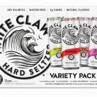 White Claw Hard Seltzer Variety Pack Flavor Collection No. 1 > 12pk 12oz Can 5% ABV · White Claw Hard Seltzer is made using a perfect blend of seltzer water, our gluten free alco...