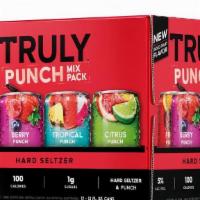 TRULY Hard Seltzer Punch Variety Pack, Spiked & Sparkling Water 12pk 12oz ABV 5% · Truly Punch Hard Seltzer is an explosion of fruit flavor that is all about big flavor and bi...